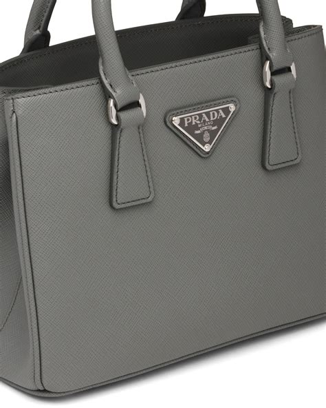 gray prada bag|Prada laptop bag grey leather.